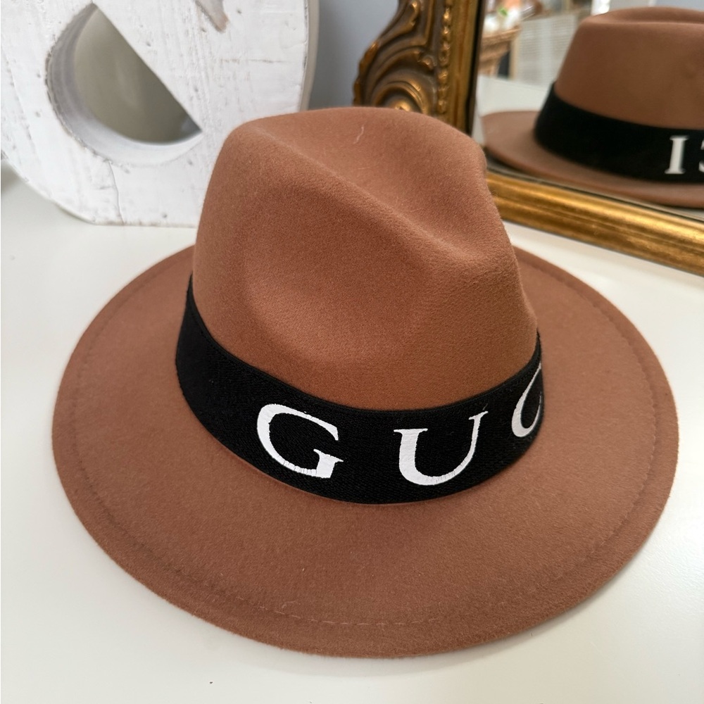 Tan Fedora with Black Band
